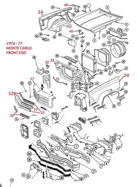 1987 monte carlo sheet metal|monte carlo parts diagram.